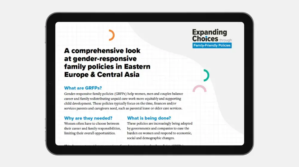 A comprehensive look at gender-responsive family policies in Eastern Europe & Central Asia